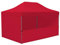 Vispronet Profi Faltpavillon/Faltzelt Basic 3x4,5 m, Rot, 4 Wände/Davon 1 Halbhohe Zeltwand, Stahl-Scherengitter, faltbar (weitere Farben & Größen)