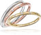Goldmaid Ringe zum Jahrestag Damenringset 3 Ringe Tricolor 925 Sterlingsilber 24 Zirkonia