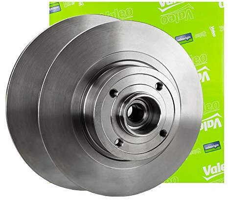 VALEO - Bremsscheibe, geölte - 197677 - Karton mit 1 belüfteten Scheibe - Vorderachse - Ähnlich wie Originaldesign und -qualität - Valeo, Bremsexperte seit 1923