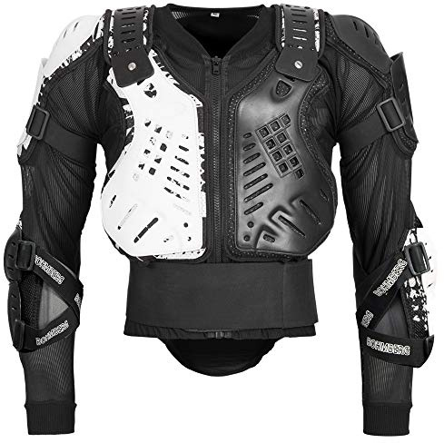 BOHMBERG® Body Protector Safty Jacket Protektoren Hemd Brustpanze Motorrad Schutz Protektoren Motorradjacke Hemd Brustschutz Fallschutz Schutzjacke - L