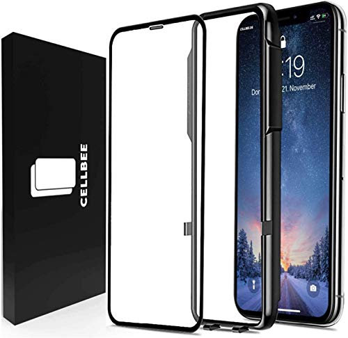 CELLBEE Kompatibel Mit iPhone XS Max 11 Pro Max, Curved, inkl. Applikator, Staubfrei, Notch Unsichtbar, Premium Displayschutzfolie, 4D Schutzfolie, Schwarz