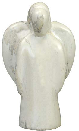 Christliche Geschenkideen Schutzengel Dekorationsfigur Ich Bin bei dir aus Speckstein 6 cm (Natur)