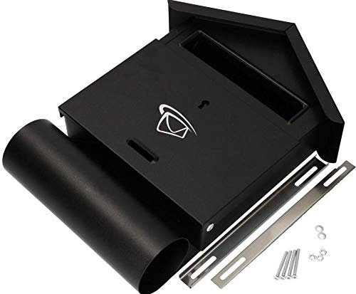 KOTARBAU Cassetta delle lettere, 340 x 260 x 55 mm, scomparto per giornali, da parete, zincata, B6, resistente alle intemperie, robusta, universale, richiudibile