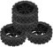 Antilog Offroad RC Reifen 4 Teile/Satz Racing Geländewagen Reifen Gummireifen Felge für RC 1:10 Auto Teil(Schwarz)