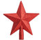 Molinter Tannenbaumspitze Weihnachtsbaumspitze Christbaumspitzen Baumspitze Weihnachtsbaum Stern Weihnachtsstern Baumschmuck für Weihnachten Deko (Rot)