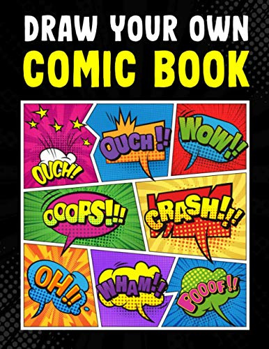 Blank Comic Book: Draw Your Own Comic Book for Kids | No Ink Bleed