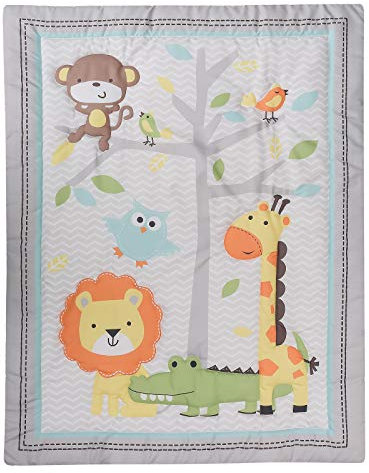 HMtideby Babydecke, Animal Themed Baby Kleinkind Decke Quilt Kinderbett Tröster Krippe Baby Quilts für Jungen und Mädchen Kinderzimmer Bett Decke 84x107cm, Löwe, AFFE, Giraffe