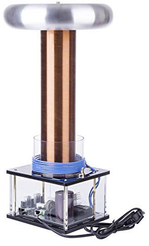 ITop Musik Tesla Spule Kit Stark, Integriertes Arc Extinguishine Große Tesla Modell, lehrreich Hightech-Spielzeug für Erwachsene und Kinder