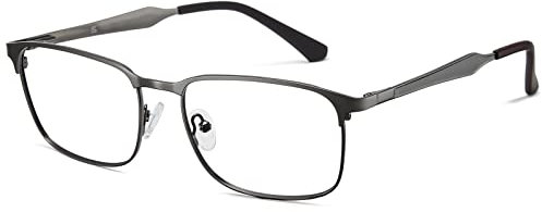 Cyxus Blaulichtfilter Brille Brillenfassung Vintage Retro Stil für PC TV Tablet Unisex(Waffenfarbe)