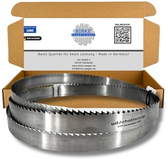 Bandsägeblätter Uddeholm Schwedenstahl 3000-3500mm Breite 30mm für Holz (3380mm x 30mm x 0,6mm ZT8mm)