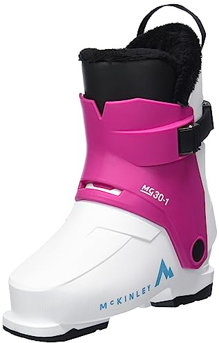 McKinley Jungen Unisex Kinder Mg30-1 Schneestiefel, White/Pink, 23 EU