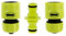 Amig - Kit de Conectores para Manguera - 3 Componentes - 2 Empalmes Rápidos de 1/2 y 1 Manguito de Conexión - Accesorios Ideales para Jardinería - Plástico ABS - Verde Pistacho