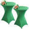 Strech Husse Für Stehtische Ø 60/80cm – Strechüberzug Tischhusse Für Bistrotische – Cocktail Tischdecken Stehtischhusse Für Hochzeit,Geburtstag,Taufe Etc (2Pcs-80cm,Dark Green)