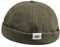 Clakllie Cap Ohne Schirm Unisex Seemannsmütze Hafenmütze Docker Hat Herren Casual Seemannsmütze Hafenarbeiter Mütze Baumwolle Rollrandmütze Kopfbedeckung,CT84-Olive Green