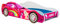 KOBI Kinderbett mit Rausfallschutz Auto | My Little Pony | 140 x 70 cm | Jugendbett mit Matratze | Kinderbetten Jungen Mädchen | Einzelbett Kinder Bett Autobett
