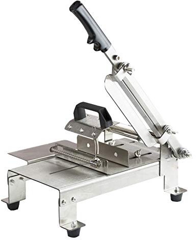 Manual Meat Slicer, Beef Mutton Stainless Steel Hot Pot Meat Cutter, Adjustable Food Fruit Hard Vegetables Slicing Machine for Home Use
