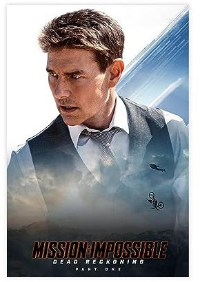 Mission Impossible – Dead Reckoning Part One Filmposter auf Leinwand, Poster, Wandkunst, Dekor, Bild, Gemälde für Wohnzimmer, Schlafzimmer, Dekoration, ungerahmt, 30 x 45 cm
