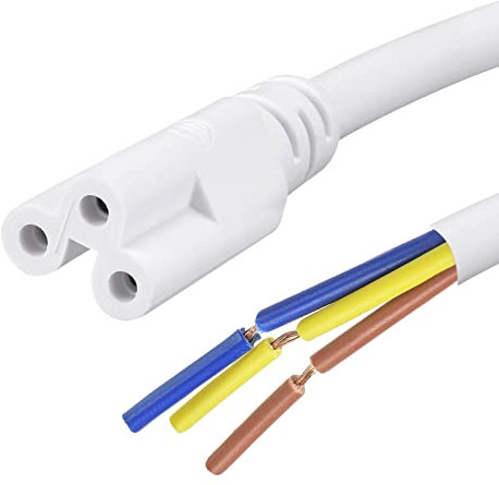 YOKIVE 10Stk LED Röhren Kabel Haus Kabel mit 3 Pin Verbindung Lampe Großartig für Zuhause Büro Lager Außen (Weiß 5.9)