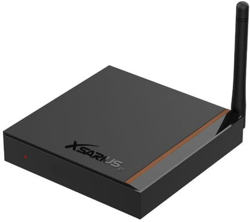 Xsarius Avant 3+ UHD 4K Android 11 TV Box, Gigabit LAN, Bluetooth 5.0, WiFi WLAN, 2in1 lernbare Bluetooth Fernbedienung, LIVETV App, H.265, HDR10+, 2GB, 16GB, SD-Karten-Slot + HM-SAT HDMI Kabel