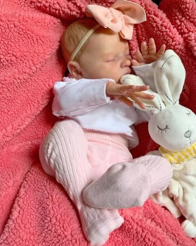 iCradle Reborn Dolls 19 Zoll 48cm Reborn Baby Puppe mit Kuschelkörper Realistische Puppe