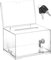 QWORK® Abschließbar Spendenbox Geldkassette Wahlurne aus Acryl, Transparente Aufbewahrungsbox (16x12x10 cm)
