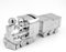 Brillibrum Design Kinder Spardose Zug Milchzahndose versilbert Lockendose Taufgeschenk Sparschwein Lokmotive (Gravur bis 15 Zeichen)