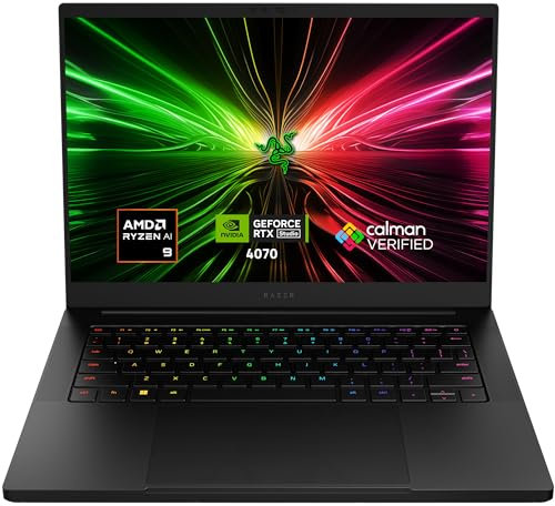 Razer Blade 14 (2024) - 14 Inch Gaming Laptop - NVIDIA GeForce RTX 4070 GPU - AMD Ryzen 9 8945HS - 14” QHD+ 240Hz (1TB SSD, 32GB DDR5 5600MHz) UK Layout | Black