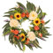 Fenteer 50cm Sonnenblumen Türkränze Türkranz, Simulationskränze, Partyzubehör, Blumenreifen, Sommerkränze für die Dekoration von Festivals und Feiern