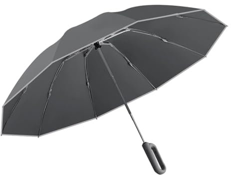 Laspi Reise-Regenschirm, winddicht, automatisch, zusammenklappbar, für regnerische und kleine Strandschirme, Strandschirm, a