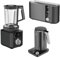 WMF Set 3-teilig Master Toaster Langschlitz motorisiert, Toaster 2 Scheiben und Master Wasserkocher doppelwandig, Edelstahl, 1,3l und Master Hochleistungsmixer, Standmixer mit Mixbehälter 1,75l