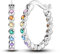 NARMO 925 Sterling Silber Ohrringe für Frauen Bunte Cubic Zirkonia Ohrringe
