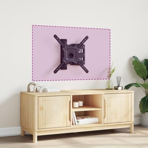 Tidyard Support TV Mural pour écran 32-55 Pouces Max VESA 400x400 mm, Support de Télévision pour Salon et Chambre Meubles