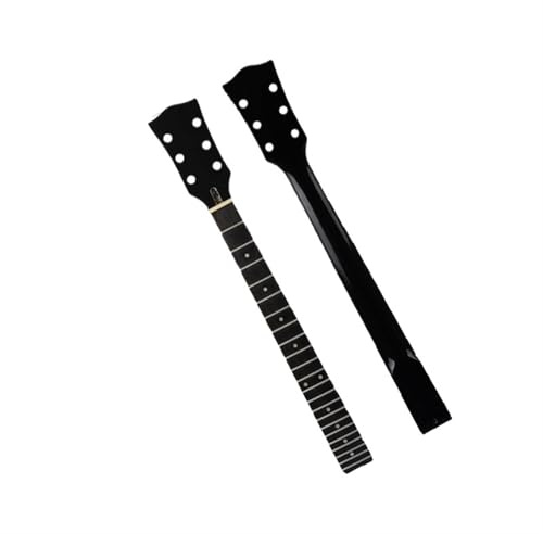DIY gitarrenhals Für LP Elektrische Gitarre Hals 22 Bünde Ahorn Gitarre Hals Palisander Griffbrett Schwarz Hals Runde Weiß Tone Dot