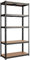 COSTWAY Schwerlastregal, 5 Ebenen Lagerregal mit Metallrahmen, Metallregal bis 650kg belastbar, Steckregal Kellerregal Werkstattregal, 75 x 30 x 150 cm (Schwarz)
