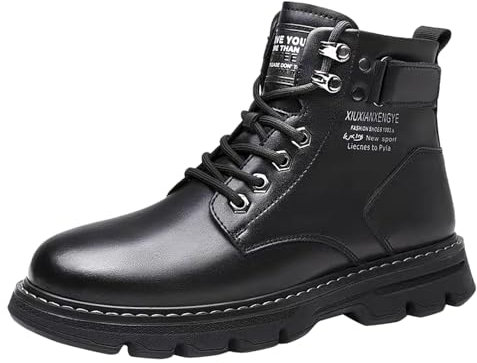 BGFIPAJG Stivaletti Camoscio Uomo Invernali Con Tacco Alto Grosso - Stivali Moto Racing Black Friday 2024