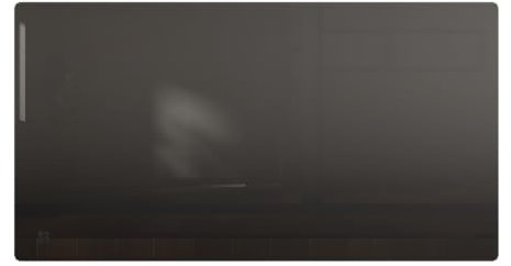 BESTHERM - Radiateur électrique fixe à inertie sèche céramique façade en verre 2000W Bestherm IRIS horizontal noir