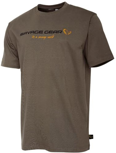 Savage Gear SG4 Logo T-Shirt Loden Green - Angelshirt