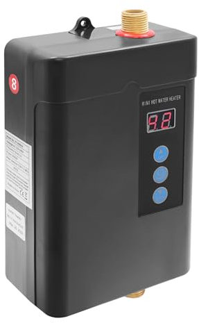 Chauffe-eau électrique instantané 4 kW - Écran tactile - Chauffe-eau instantané - Avec télécommande - Écran LCD - Design onduleur - Peut être utilisé dans les appartements