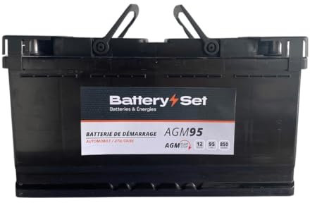 BATTERYSET BATTERIE AUTO BATTERYSET START STOP AGM95 12V 95AH 850A