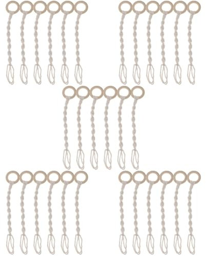 Toddmomy Colgadores De Macramé para Plantas Cuerda De Soporte Colgante para Macetas Decoración para para Jardinería Y Estilo Moderno 6 Piezas X 5