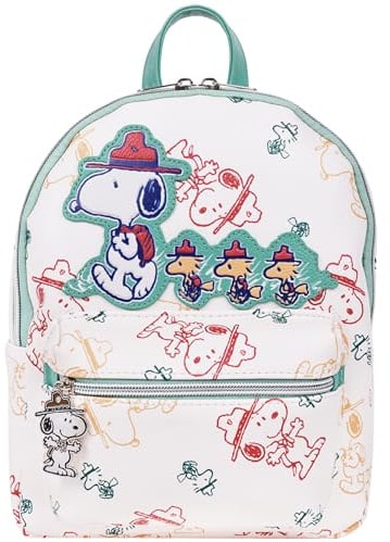 Peanuts Beagle Scout Happy Trails Ahead Mini-Rucksack, Allover-Druck, mehrfarbig, 10,5 x 9 x 4 cm (H x B x T)