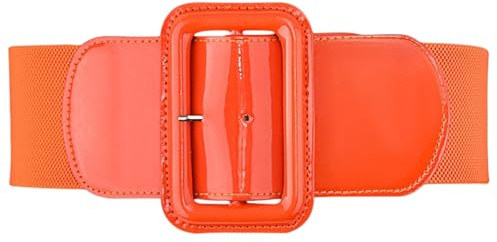 HSTWODE Breiter Elastischer Vintage Damen Gürtel Mode Breite Taillengürtel Dehnbarer Modischer Taillengürtel für Kleid Mantel