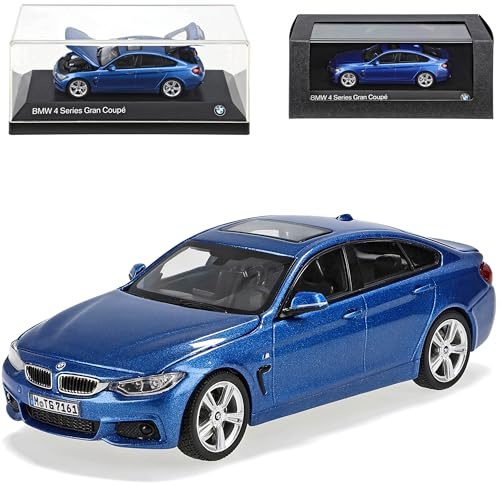 alles-meine.de GmbH B*M*W 4er F36 Limousine Grand Coupe Blau Ab 2014 1/43 Kyosho Modell Auto mit individiuellem Wunschkennzeichen