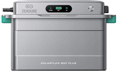 Zendure SolarFlow 800 Plus Centrale Balcon 1920Wh | Onduleur 800W, 1500W Entrée Solaire, Batterie LFP 48V Extensible 11.52kWh, Gestionnaire IA ZENKI, Plug & Play, IP65