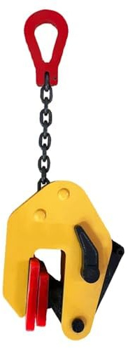 Vertical Lifting Clamp, 0.5-5 Ton Capacity, Heavy Duty Steel Plate Lifting Hoist Clamp for Transporting Steel Plates and Beams, 0-60mm Opening