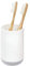 iDesign Cade Verre à Dents pour Le Lavabo, Petit Porte Brosse à Dents en Plastique, Blanc