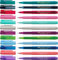 Faber-Castell Fineliner BROADPEN 1554, Strich: 0,8 mm, 12er Set, Kunststoff, Feine, metallgefasste Spitze, Markierstift, Fineliner, Art & Graphic