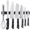 Rich&Ray 16 Inch Magnetic Knife Holder, Kitchen Knife Magnetic Holder for Wall No Drilling, Kitchen Accessories Organizer Bar or Used in Organizing Tools (Stainless Steel-16 inch, Black)