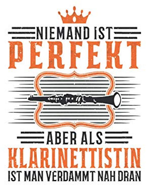 Klarinetten Notizbuch: Klarinette Klarinettistin Blaskapelle / 6x9 Zoll / 120 gepunktete Seiten