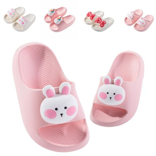 Scarpe da Spiaggia e Piscina Ragazzi Ragazze Infradito Ciabatte da Bagno Bambino Bambini Sandali Estivi Antiscivolo Doccia Pantofole Slippers Rosa 30/31 (Dimensioni Etichetta 200mm)